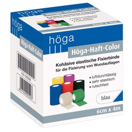 H?ga H?ga-Haft-Color blau 6 cm x 4 m gedehnt, koh?sive (selbsthaftende) elastische Fixierbinde (1 St1ck)