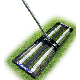 Updated Lawn Leveling Rake with Aluminum Rollers, Stainless Steel 30"x10" Levelawn Tool , Heavy-Duty Lawn Leveler with 80" Extended Handle, Yard Leveling Rake Suit for Garden, Golf Lawn, Farm