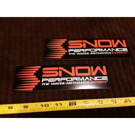 SNOW Performance Lot of 2 SNOW Performance Water Methanol Injection Racing Decals Stickers Diesel