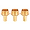 Brass Barbed Connector 12mm to 3/4" Male BSP Threaded Pipe