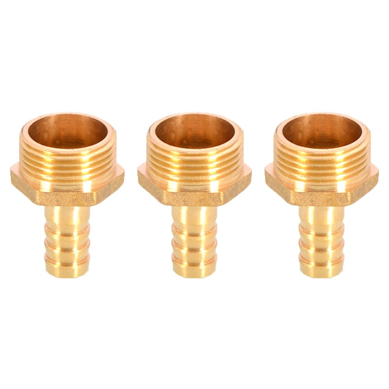 Brass Barbed Connector 12mm to 3/4" Male BSP Threaded Pipe