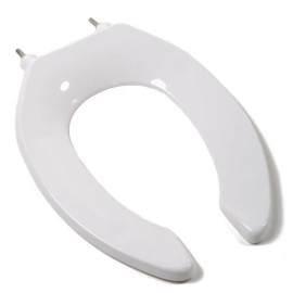PLUMBING TECHNOLOGIES PlumbTech 421C-00 Extra Heavy Duty Toilet Seat Open Front Less Cover