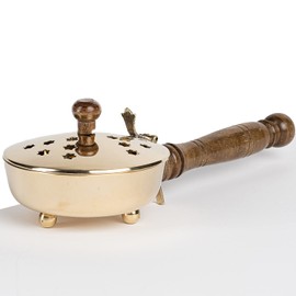 myZirbe Incense Pan Set of 6 – Incense Burner for Smoking Frankincense, Resins, Includes Frankincense, Charcoal, Smoking Sand, Incense Tongs