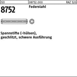 25 tension pins, ISO 8752, spring steel, 12 x 50.