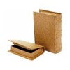 2 Mini Book Shape Paper Mache Boxes - 6x9x2cm &
