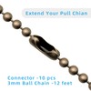 Ceiling Fan Pull Chain Extender, 12Feet 3mm Diameter Beaded Ball
