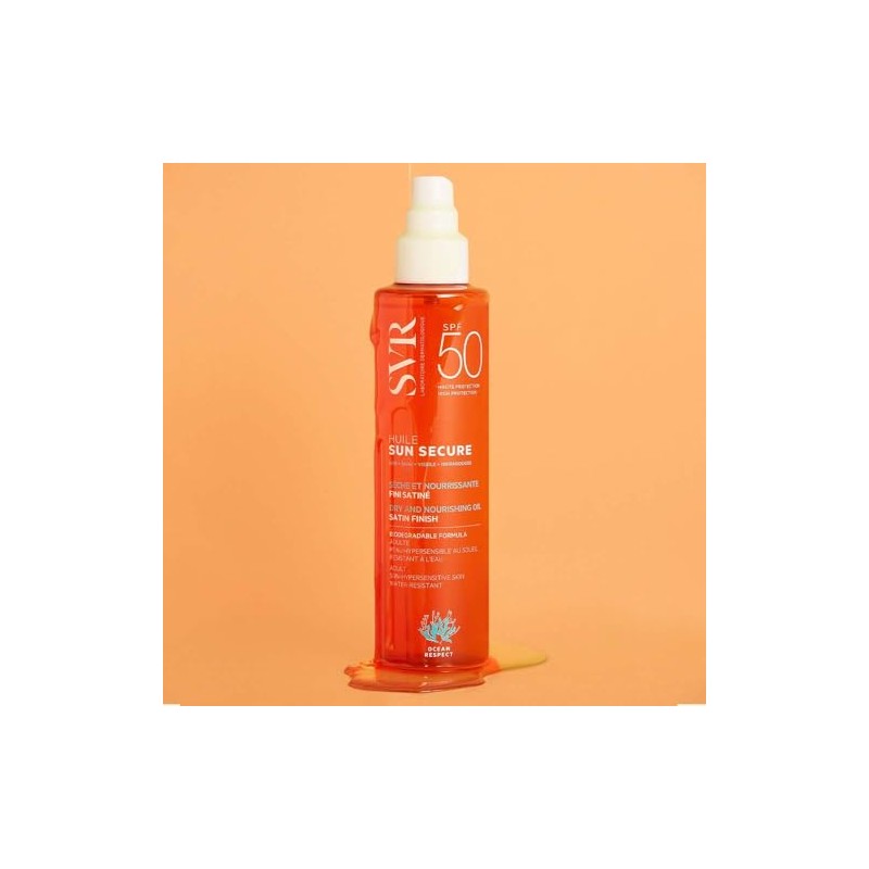 SVR Sun Secure Aceite Solar FPS 50+Protector Solar, 200 ml