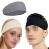 Running CrossFit Workout Headband for Long Hair Soccer Headband Black 5ea
