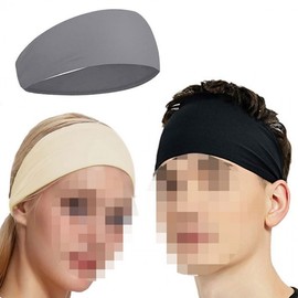 Running CrossFit Workout Headband for Long Hair Soccer Headband Black 5ea