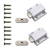 10 PCS White Plastic Magnetic Pressure Touch Release Catch Soft