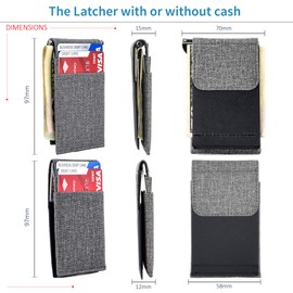 Dockem The Latcher and The Rȳd: The Modular Minimalist Capable Wallet(s) - (Synthetic Canvas Leather)