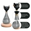 Weather Predictor Cat Bottle Black Ergonomic Rugged Glass Weather Predictor