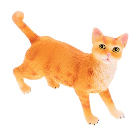 KONTONTY Realistic Cat Model Figurine Lifelike Home Decoration Educational Plastic Adornment for Offices Dorms Multi Purpose Cat Model Decor