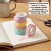 6 Rolls Glitter Washi Tape Set - Colourful Glitter Masking