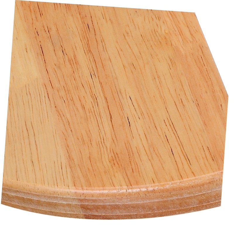 OHPHCALL Space Saving Corner Mounting Shelf Wooden Standing Shelf for