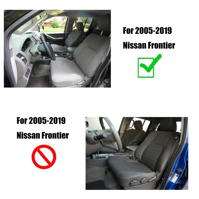 SecosAutoparts Left Driver Side Bottom Cloth Seat Cover Gray Compatible
