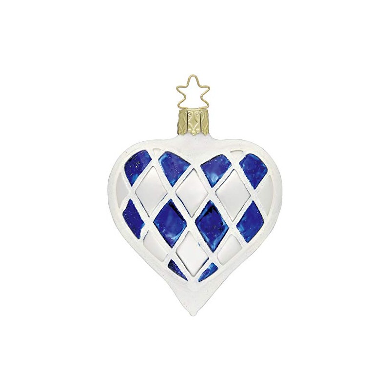 Inge Christmas Tree Decoration Bavarian Heart 8 cm