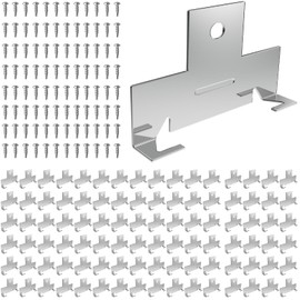 Famiron 96PCS Retrofit Recessed Light Clips Housing C Clips for Downlight,with Self Tapping Screw,Metal Recessed Lighting Clips for Down Light Can Lighting,for use with Torsion Springs