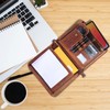Madosh, Leather Padfolio Binder Document Organizer Office Interview Resume File