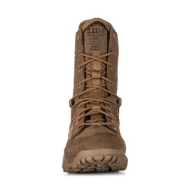 5.11 Tactical Men’s A/T All-Terrain 8” Waterproof Boots, Non-Zip, Slip Resistant, Dark Coyote, 13 Regular, Style 12445