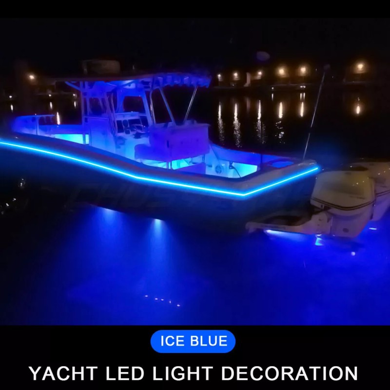 CHUSYYRAY RGB LED Boat Light Deck Waterproof Bow Trailer Pontoon