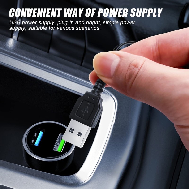 CGEAMDY Car LED Interior Lighting, Car Atmosphere Light Lamp, Soft
