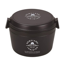 Pearl Metal Home Label HB-4742 Bowl Lunch Jar, 1060 Black