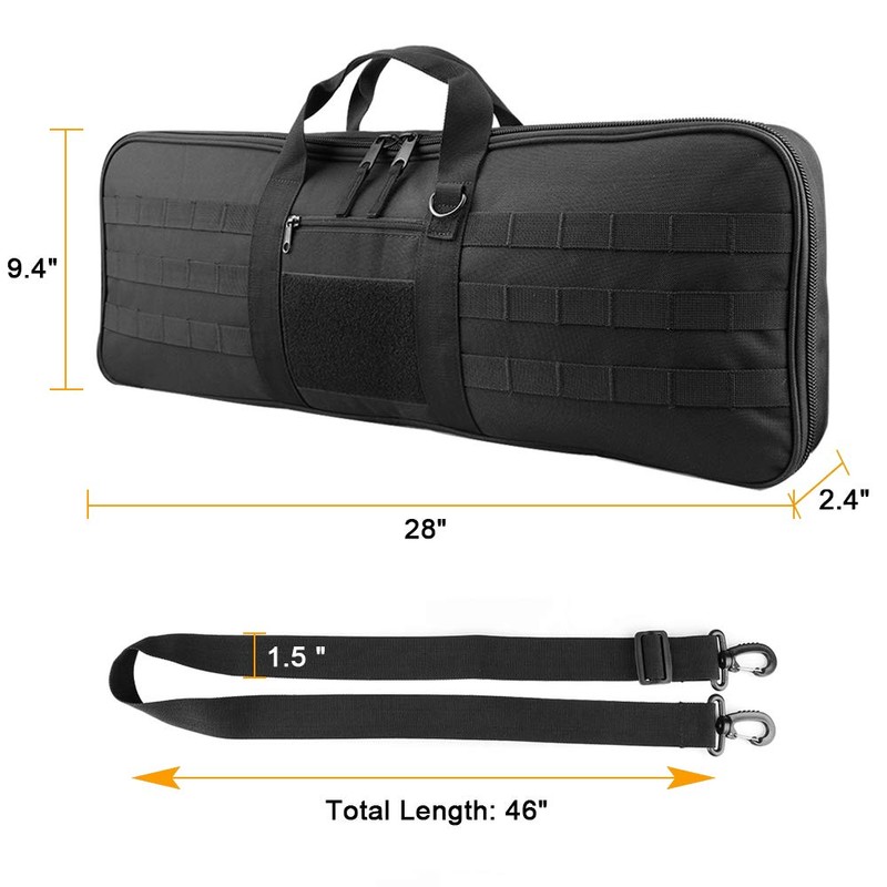XTACER Tactical Bow Case MOLLE Recurve Takedown Bow Case Fully