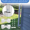 Gutter Zipper Hinges for Gutter Downspout Extension, Gutter Extension Hinge