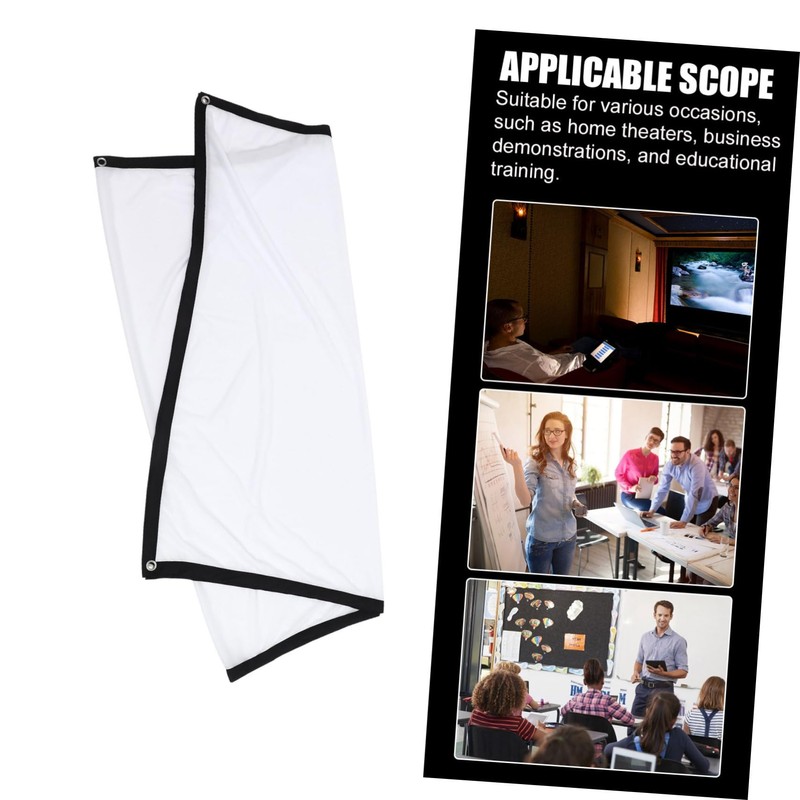 TEHAUX Folding Portable Projector Screen Polyester Outdoor Movie Projection Screen
