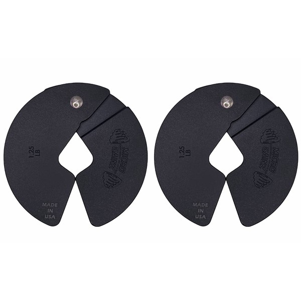 Micro Gainz NEW 1.25LB Dumbbell Fractional Weight Plates 2 Piece-