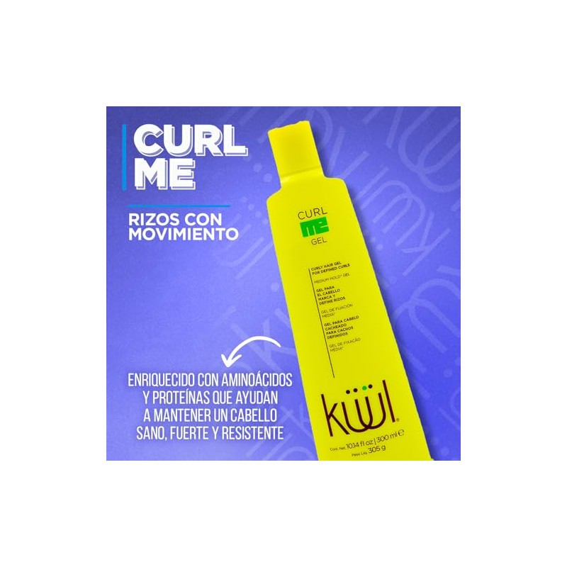 KÜÜL - Curl Me 300ml, Gel para Cabello Rizado, Rizos