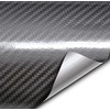 VVIVID Epoxy High Gloss Carbon Vinyl Automotive Wrap Film DIY Easy to Install No Mess (1ft x 5ft, Grey)