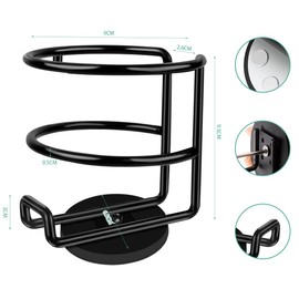 Magnetic Drink Holder Magnet Car Cup Holders Stainless Steel for Bottle Drink Refrigerator Car Tractor Bus Black Pack of 1