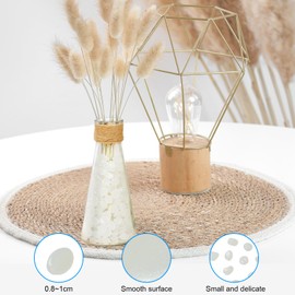 Teouuas Pack of 400 Glow in the Dark Pebbles, White Fluorescent Stones, Luminous Stones Garden for Garden, Aquarium, Walkway, Patio, Lawn, Children's Room