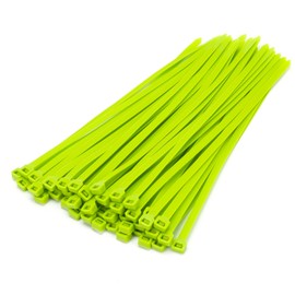 XINGO 100 PCS 16 inch Cable Zip Ties Heavy Duty, 120 lbs Tensile Strength, Self-Locking Premium Plastic Cable Wire Ties for Indoor and Outdoor (Apple Green)