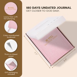 ilohaus Bible Journal & Prayer Journal for Woman – 180-Day Bible Study Journal, Christian Journal for Women, Scripture & Sermon Notes Notebook, Bible Journal Women for Daily Prayer & Faith Reflection