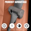 ZNDAW 2 PCS Car Seat Belt Buckle Covers, Anti-Scratch Silicone
