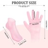 SGERUFZ 3 Paar feuchtigkeitsspendende Gelsocken und Silikonhandschuhe Gelsocken für die