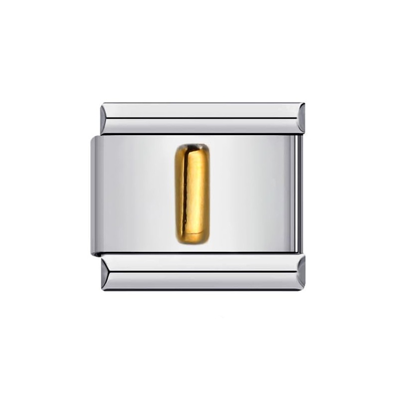 M&S A-Z Initial Letter Name Alphabet Gold Silver 9mm Italian