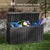 Sersper 80 Gallon Outdoor Storage Box, Deck Box with Gas