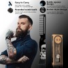 Metal Hair & Beard & Mustache Comb, Multifunctional Folding EDC