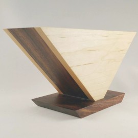 RöstHaus - Solid Hardwood Chemex Filter Holder - Maple and Walnut