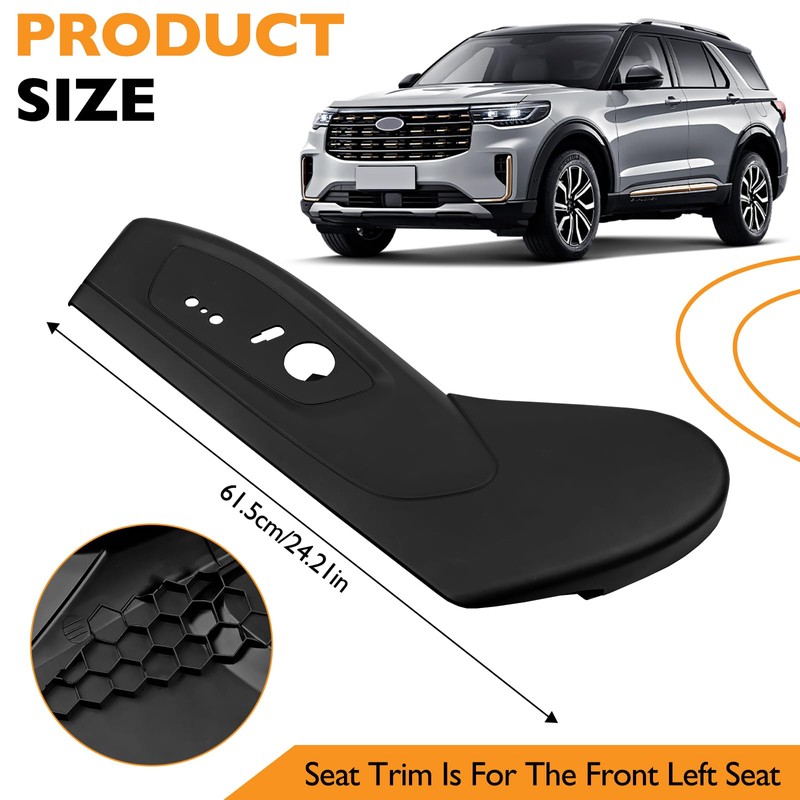 Driver Side Seat Trim Cover - Compatible with Ford Explorer
