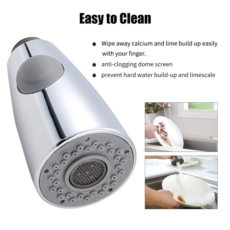 Kitchen Sink Faucet Head 2-Function Pull Out Spray Head with