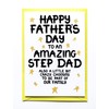 Fathers Day Card Stepdad, Step Dad Father's Day Card From