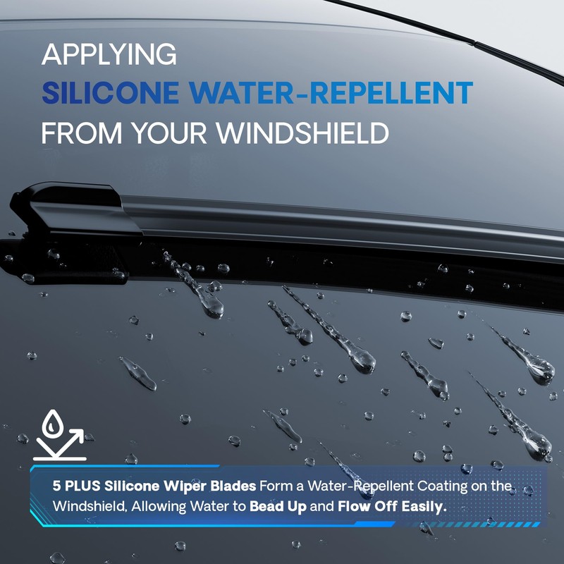 5 PLUS® Silicone Wiper Blades 22 inch wiper blades 2