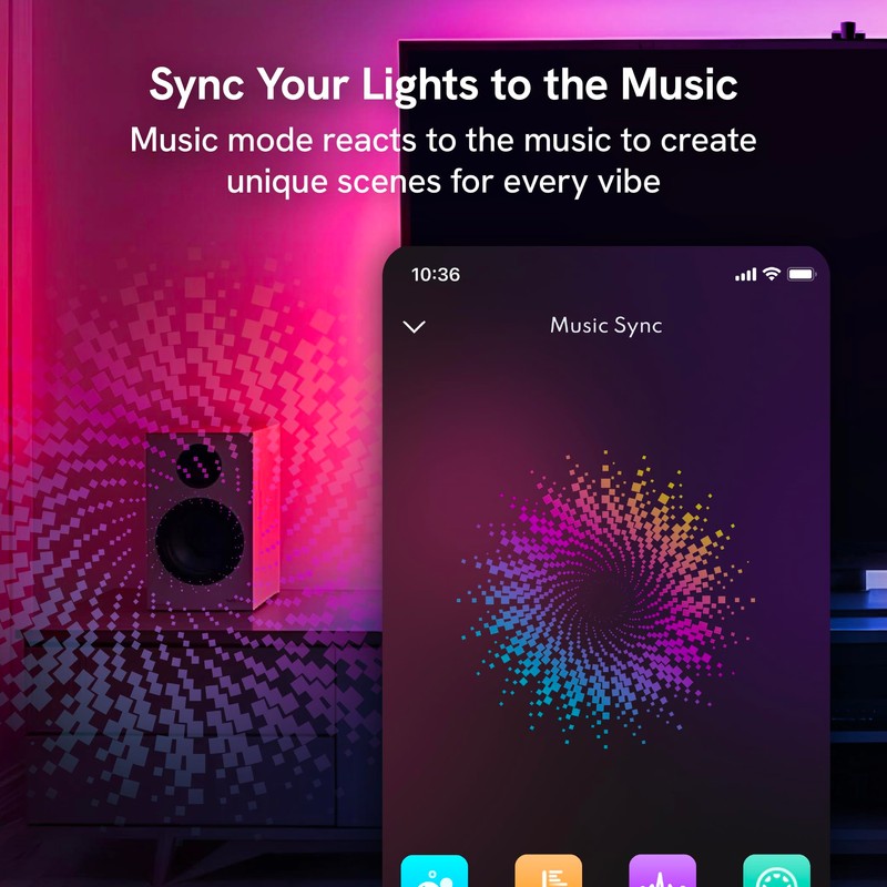 Aura Labs Smart TV Backlight Sync to Screen for 70-85
