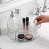 2 x 25 cm Lazy Susan Turntable Transparent, 6 Compartments