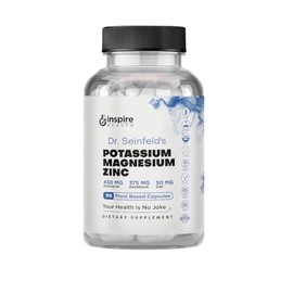 Suplementos de magnesio y potasio con zinc - 90 cpsulas - Magnesio Potasio Zinc para la salud vascular - Suplemento vegano de alta absorcin para...   
